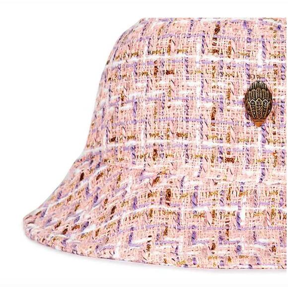 KURT GEIGER LONDON Pink Tweed Bucket Hat NWT - Picture 2 of 7